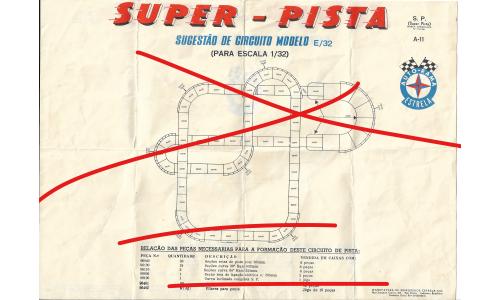 Autorama Estrela - Manual 1960 A-11-B Super Pista
